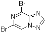 structure of CAS# 944709-42-6, 6,8-Dibromo-[1,2,4]triazolo[1,5-a]pyrazine