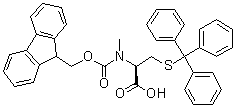 structure of CAS# 944797-51-7, N-[芴甲氧羰基]-N-甲基-S-(三苯基甲基)-L-半胱氨酸