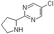 CAS # 944901-10-4, 5-Chloro-2-(2-pyrrolidinyl)pyrimidine