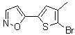 5-(5-Bromo-4-methylthien-2-yl)isoxazole molecular structure (CAS 945392-05-2)