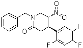 CAS # 945488-47-1, (4R,5R)-5-Nitro-1-(phenylmethyl)-4-(2,4,5-trifluorophenyl)-2-piperidinone