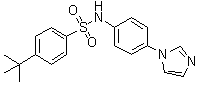 CAS 登录号：945526-43-2, 4-(1,1-二甲基乙基)-N-[4-(1H-咪唑-1-基)苯基]苯磺酰胺