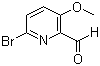 structure of CAS# 945954-95-0, 6-Bromo-3-methoxypyridine-2-carboxaldehyde