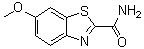 structure of CAS# 946-12-3, 6-Methoxy-2-benzothiazolecarboxamide