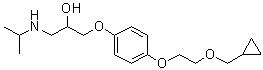 CAS # 94651-09-9 (63659-12-1), Cicloprolol, 1-[4-[2-(Cyclopropylmethoxy)ethoxy]phenoxy]-3-[(1-methylethyl)amino]-2-propanol