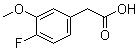 structure of CAS# 946713-86-6, 4-氟-3-甲氧基苯乙酸