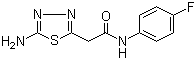 CAS 登录号：946743-23-3, 5-氨基-N-(4-氟苯基)-1,3,4-噻二唑-2-乙酰胺