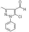 structure of CAS# 947-95-5, 5-氯-3-甲基-1-苯基吡唑-4-甲醛