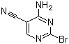 structure of CAS# 94741-70-5, 2-溴-4-氨基-5-氰基嘧啶