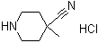 structure of CAS# 948894-26-6, 4-氰基-4-甲基哌啶盐酸盐