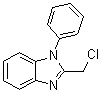 structure of CAS# 94937-86-7, 2-Chloromethyl-1-phenyl-1H-benzoimidazole