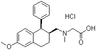 CAS # 949588-40-3, Org 25935, rel-N-Methyl-N-[[(1R,2S)-1,2,3,4-tetrahydro-6-methoxy-1-phenyl-2-naphthalenyl]methyl]glycine hydrochloride