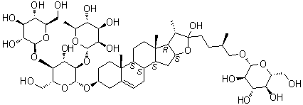 CAS 登录号：94992-08-2, 原三角叶皂苷