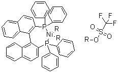 CAS # 950508-09-5, (SP-4-2)-[1,1'-(1R)-[1,1'-Binaphthalene]-2,2'-diylbis[1,1-diphenylphosphine]]bis(1,1,1-trifluoromethanesulfonato)nickel