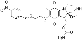 CAS 登录号：95056-36-3, N-7-(2-(硝基苯基二硫)乙基)丝裂霉素 C
