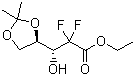 CAS # 95058-92-7, Ethyl (3R,S)-2,2-difluoro-3-hydroxy-3-(2,2-dimethyldioxolan-4-yl)propionate, 3-(2,2-Dimethyl[1,3]dioxolan-4-yl)-2,2-difluora-3-hydroxy-propionic acid ethyl ester