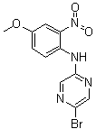 CAS 登录号：950845-94-0, 5-溴-N-(4-甲氧基-2-硝基苯基)-2-吡嗪胺