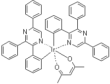 CAS # 950984-35-7, (Acetylacetonato)bis(2,3,5-triphenylpyrazinato)iridium(III)
