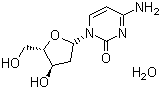 CAS 登录号：951-77-9, 2'-脱氧胞嘧啶核苷一水合物, 2'-脱氧胞嘧啶核甙一水合物, 2'-脱氧胞苷一水合物