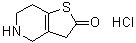 structure of CAS# 951380-43-1, 4,5,6,7-四氢噻吩并[3,2-c]吡啶-2(3H)-酮盐酸盐