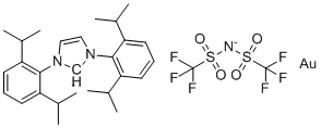 structure of CAS# 951776-24-2, IPrAuNTf2