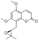 CAS # 95188-34-4, Sibiricin, (-)-Sibiricin, (S)-8-[(3,3-Dimethyloxiranyl)methyl]-5,7-dimethoxy-2H-1-benzopyran-2-one