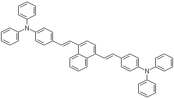 structure of CAS# 952065-58-6, 4,4'-[1,4-萘二基二-(1E)-2,1-乙烯基]双[N,N-二苯基苯胺]