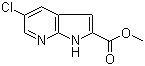 structure of CAS# 952182-19-3, 5-氯-1H-吡咯并[2,3-b]吡啶-2-甲酸甲酯