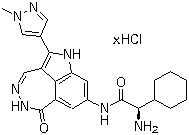 CAS # 952238-93-6, PF 477736, (alphaR)-alpha-Amino-N-[5,6-dihydro-2-(1-methyl-1H-pyrazol-4-yl)-6-oxo-1H-pyrrolo[4,3,2-ef][2,3]benzodiazepin-8-yl]cyclohexaneacetamide hydrochloride