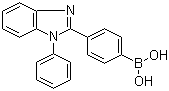 structure of CAS# 952514-79-3, 4-(1-苯基-1H-苯并咪唑-2-基)苯硼酸