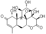 CAS # 95258-12-1, Yadanziolide C, (1alpha,11beta,12alpha,15beta)-13,20-epoxy-1,11,12,14,15-pentahydroxy-Picras-3-ene-2,16-dione