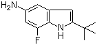 structure of CAS# 952664-95-8, 2-(叔丁基)-7-氟-1H-吲哚-5-胺