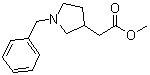 structure of CAS# 95274-12-7, 1-苄基-3-吡咯烷乙酸甲酯