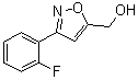 structure of CAS# 953046-62-3, 3-(2-氟苯基)-5-异恶唑甲醇