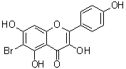 CAS # 95412-45-6, 6-Bromo-3,5,7-trihydroxy-2-(4-hydroxyphenyl)-4H-1-benzopyran-4-one