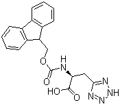 structure of CAS# 954147-35-4, (alphaS)-alpha-[[(9H-芴-9-基甲氧基)羰基]氨基]-2H-四唑-5-丙酸
