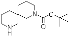 structure of CAS# 954240-14-3, tert-Butyl 2,8-diazaspiro[5.5]undecane-2-carboxylate