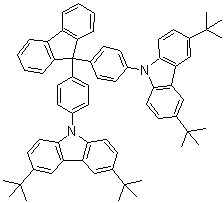 CAS # 954497-15-5, 9,9-Bis[4-(3,6-di-tert-butylcarbazol-9-yl)phenyl]fluorene