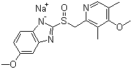 structure of CAS# 95510-70-6, 奥美拉唑钠盐