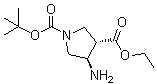 CAS # 955422-25-0, (3S,4R)-4-Amino-1,3-pyrrolidinedicarboxylic acid 1-(1,1-dimethylethyl) 3-ethyl ester