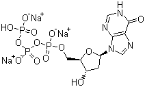 CAS # 95648-77-4, 2'-Deoxyinosine-5'-triphosphate trisodium salt, dITP.Na3