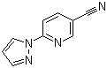 structure of CAS# 956568-52-8, 6-(1H-吡唑-1-基)烟酰腈