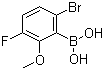 structure of CAS# 957035-08-4, 6-溴-3-氟-2-甲氧基苯硼酸