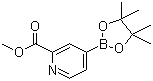 structure of CAS# 957062-72-5, 2-甲氧羰基吡啶-4-硼酸频哪醇酯
