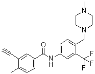 CAS # 957147-18-1, 3-Ethynyl-4-methyl-N-[4-[(4-methyl-1-piperazinyl)methyl]-3-(trifluoromethyl)phenyl]benzamide