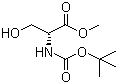 structure of CAS# 95715-85-8, N-(叔丁氧基羰基)-D-丝氨酸甲酯