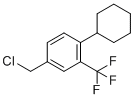 structure of CAS# 957205-24-2, 4-(环己基)-3-(三氟甲基)苄基氯