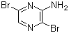 structure of CAS# 957230-70-5, 3,6-Dibromopyrazine-2-amine