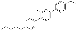 structure of CAS# 95759-59-4, 4''-乙基-2'-氟-4-戊基-1,1':4',1''-三联苯