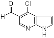 structure of CAS# 958230-19-8, 4-氯-7-氮杂吲哚-5-甲醛